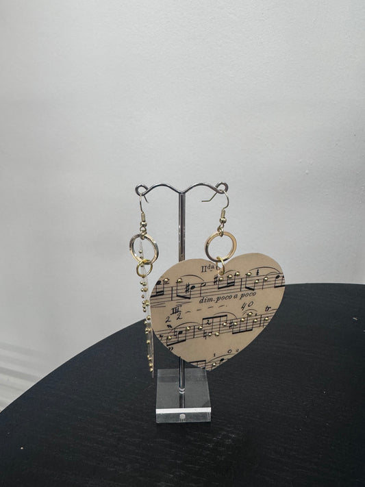 'Musical Heart' Earrings
