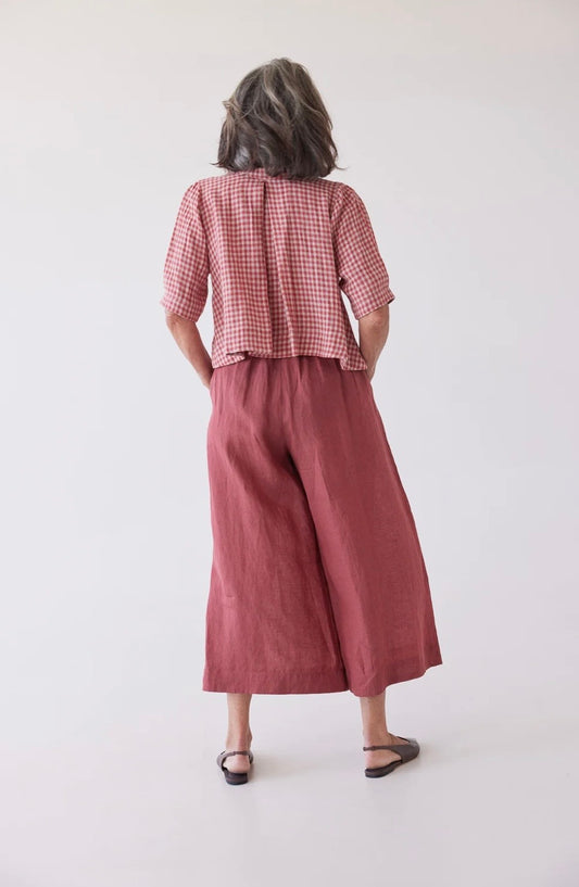 Eva's Sunday Lauri pleated Culotte in Burnt Sienna