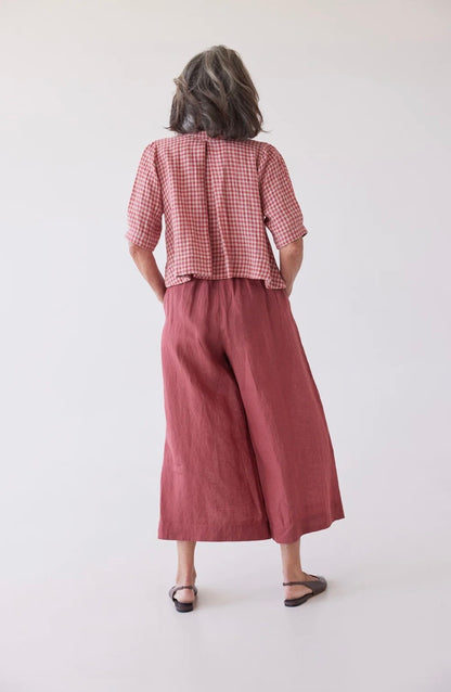 Eva's Sunday Lauri pleated Culotte in Burnt Sienna