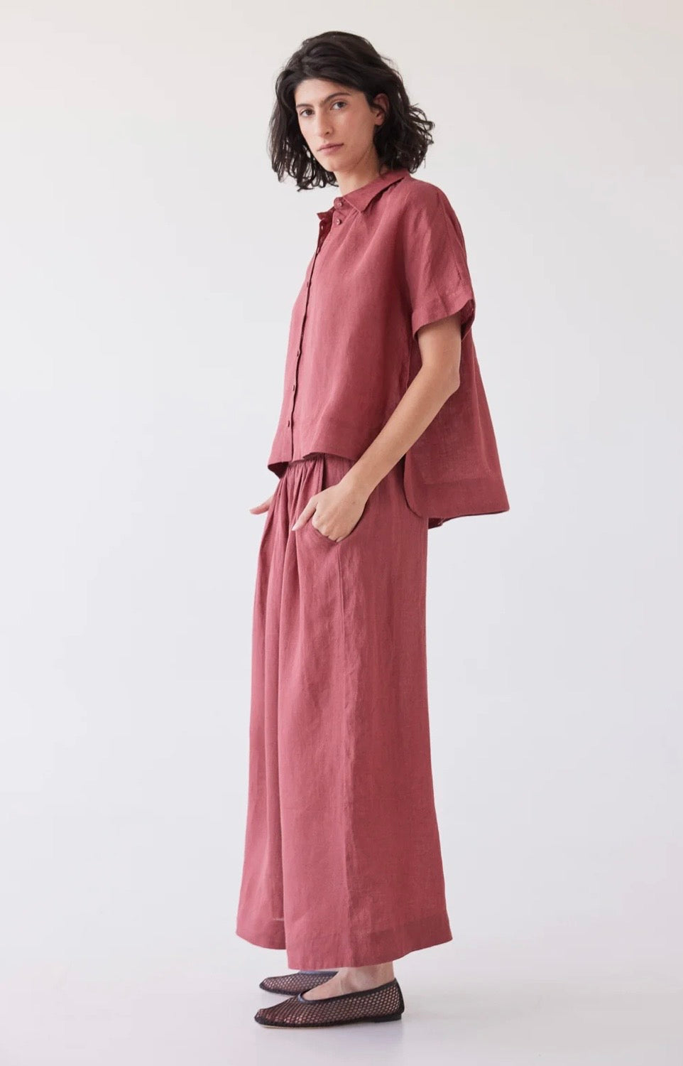 Eva's Sunday Lumi Shirt in Burnt Sienna